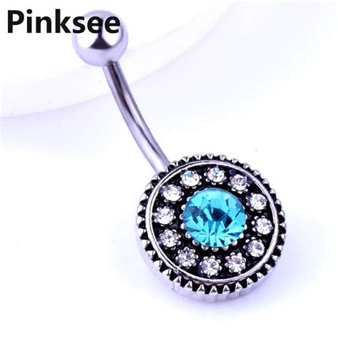 1pc Fashion Surgical Steel Navel Belly Button Rings Bar Piercing Sexy Body Jewelry For Women Cz