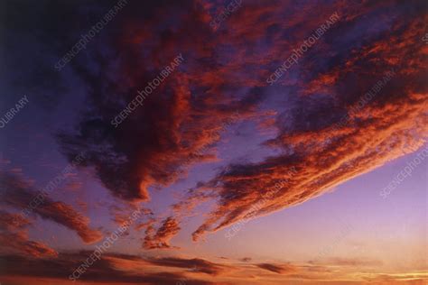 Clouds At Sunset Stock Image R5000536 Science Photo Library