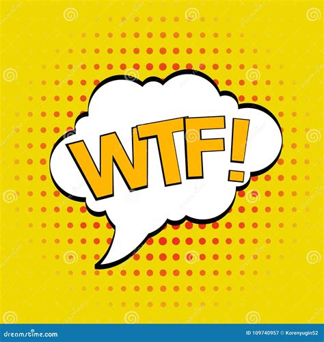 Comic Speech Bubble With Expression Text Wtf Vector Bright Dynamic