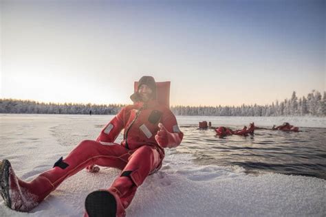 Daytime Ice Floating Rovaniemi Book Online Nordic Adventures