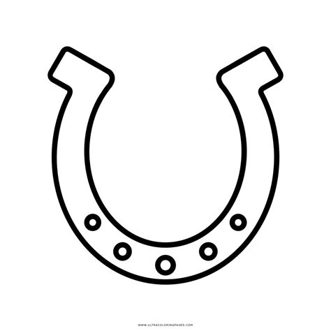 Download and print out this lucky horseshoe coloring page. Horseshoe Coloring Page - Ultra Coloring Pages