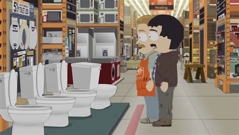 Darabka Döfés Ügyetlen Toilet Episode South Park összekapcsol Kormányozható Sziréna