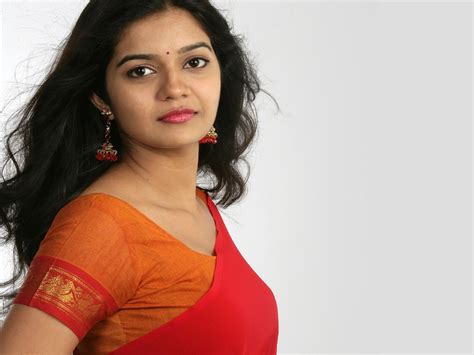 Colors Swathi In Red Saree Wallpapers Hd Wallpapers Id 3364
