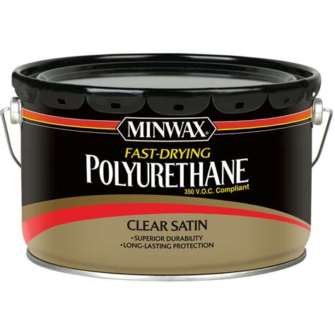 Minwax Satin Clear Oil Based Fast Drying Polyurethane 25 Gal