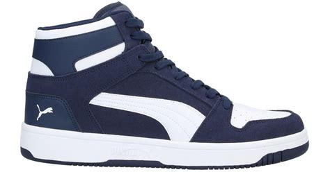 Puma High Tops And Sneakers In Dark Blue Blue For Men Lyst