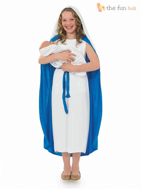 Fancy Dresses Virgin Mary Nativity Girls Costume Com