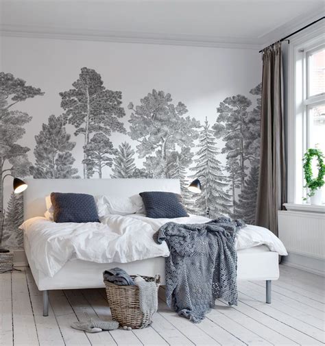 Scandinavian Bellewood By Rebel Walls Grey Mural Wallpaper Direct
