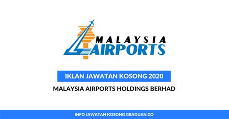 Permohonan Jawatan Kosong Malaysia Airports Holdings Berhad • Portal