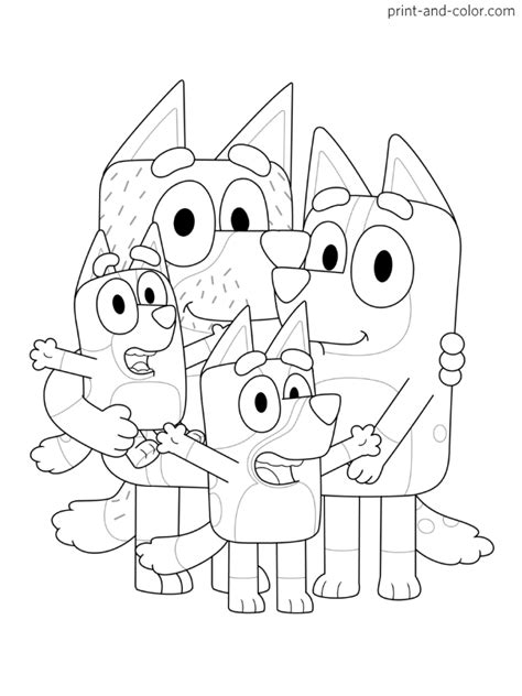 Bluey Coloring Pages Print And Kids Colouring Printables