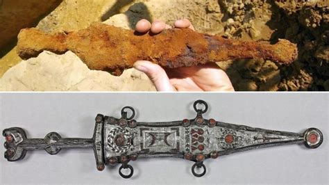 Stunning 2000 Year Old Roman Silver Dagger Used By Legendary Germanic