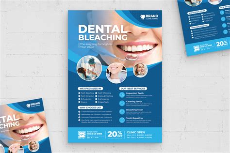 Dental Clinic Flyer Poster Template AI EPS BrandPacks