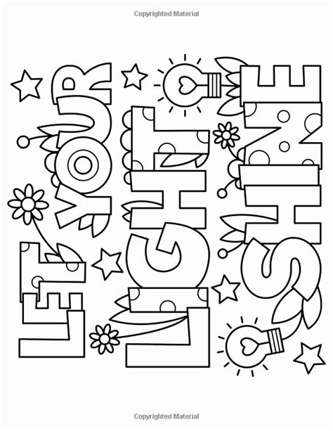 Let Your Light Shine Coloring Page Sketch Coloring Page