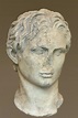 Ritratto di Alessandro Magno. Copia romana. Marmo bianco.Originale di ...