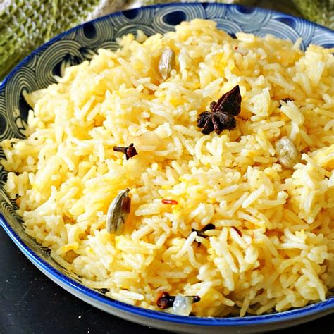 Pilau Rice With Basmati Rice Saffron Cardamom Cinnamon Star Anise
