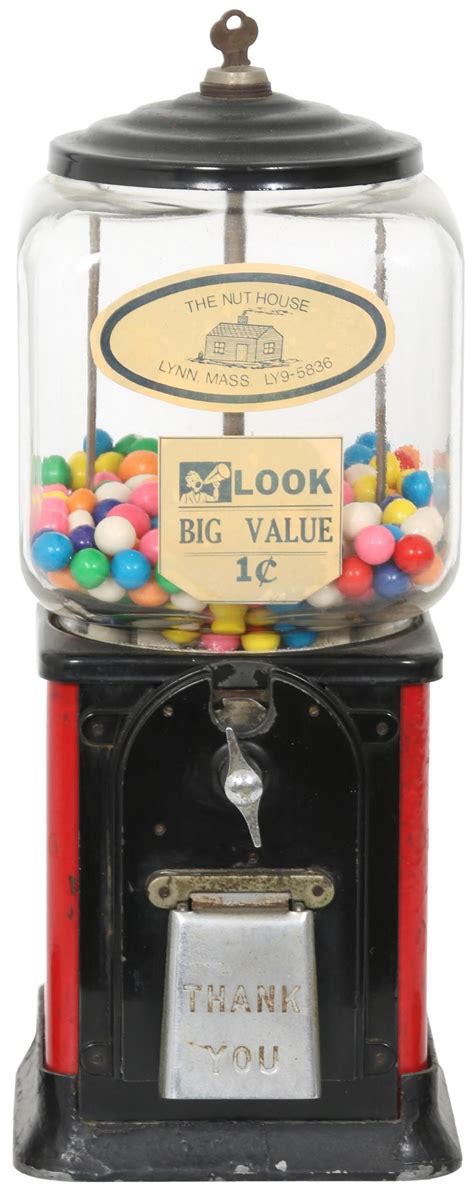 Lot Victor Vending Corp 1 Cent Gumball Machine