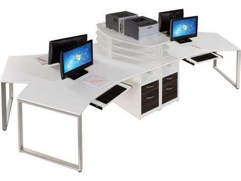Tempo 4 Person Office Workstation Tmp 4ps Office Desks