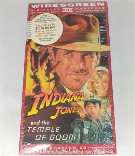 INDIANA JONES AND The Temple Of Doom Widescreen VHS 1999 Paramount 10