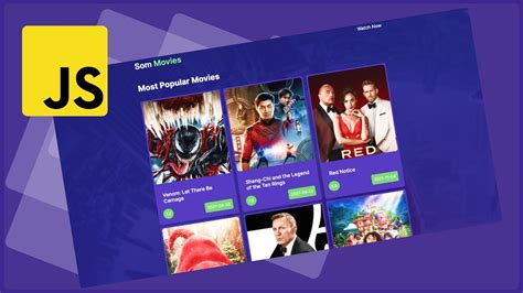 Create Movie App Using Vanilla Javascript With Tmdb Part Youtube