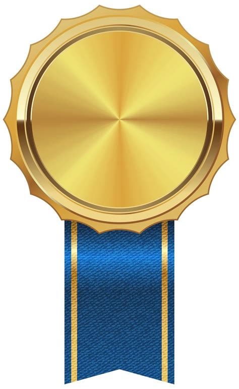 Gold Medal With Blue Ribbon PNG Clipart Image Gallery Yopriceville