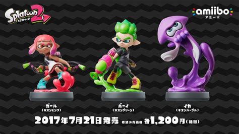 The splatoon 2 amiibo series includes a new version of the inkling girl, inkling boy, and inkling squid. Take a closer look at the new Splatoon 2 amiibo | Nintendo Wire