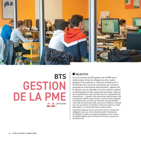 BTS Gestion de la PME Lycée Guy Moquet Etienne Lenoir