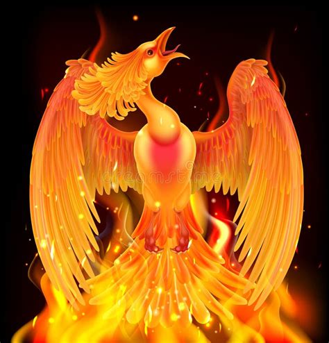 Phoenix Rising Flames Stock Illustrations 232 Phoenix Rising Flames