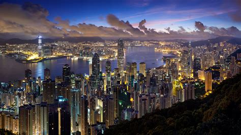 5120x2880 City Hong Kong Night 5k Wallpaper Hd City 4k