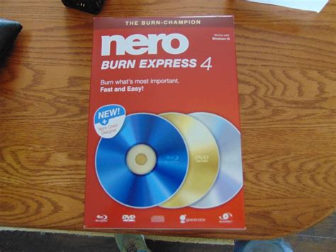 Nero Burn Express Version 4 Burns Blu Ray Dvd Cd Ebay