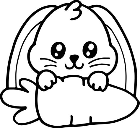 coloring page rabbit cute bunny coloring sheets rabbi