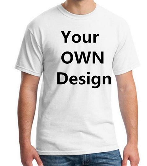 Logo Your Own Design Bran Eu Size 100 Cotton Custom T Shirt