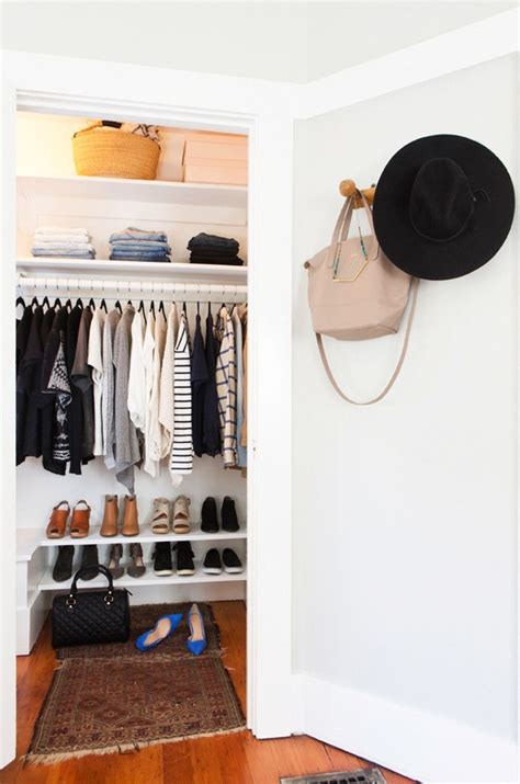 How To Actually Fit All Your Clothes In A Tiny Closet Minimalist Closet Organization Closet