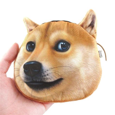 Shiba Inu Doge Dog Animal Meme Coin Purse Make Up Bag Dotoly