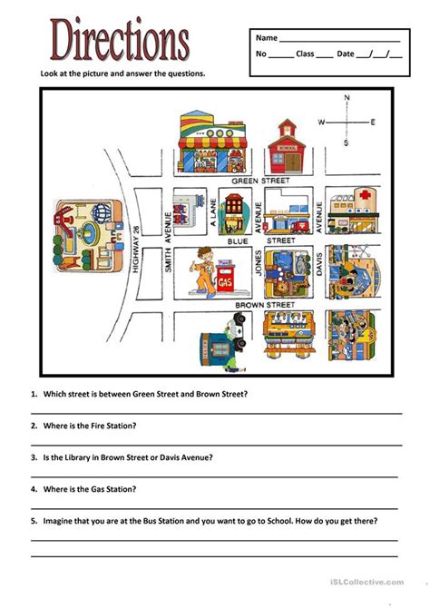 Directions Worksheet Free Esl Printable Worksheets Made