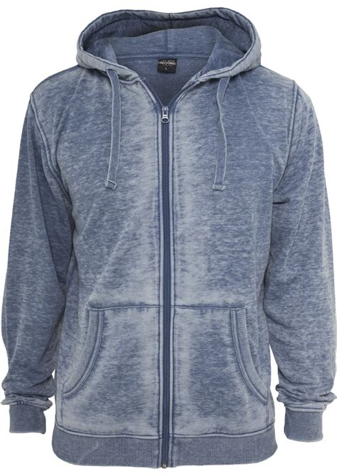 Find zip hoodies at vans. Urban Classics Burnout Herren Zip Hoodie Blau 509262 bei ...