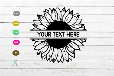 Free Cricut Half Sunflower Svg SVG PNG EPS DXF File