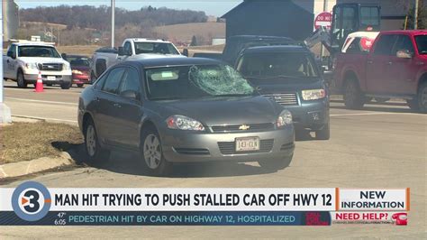 Man Hit Trying To Push Stalled Car Off Highway 12 Youtube