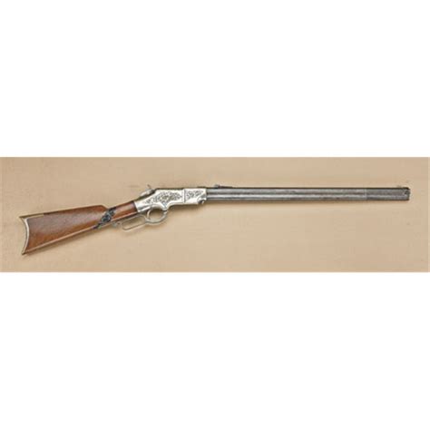 Original Engraved 1860 Henry Rifle 44 Henry Rimfire Blue And Plated