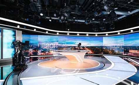 Tf1 is considered to be the most viewed television channel in europe. TF1 Journal Broadcast Set Design Gallery