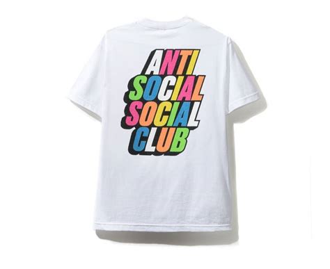 Anti Social Social Club Assc Rainbow Blocked Tee Grailed