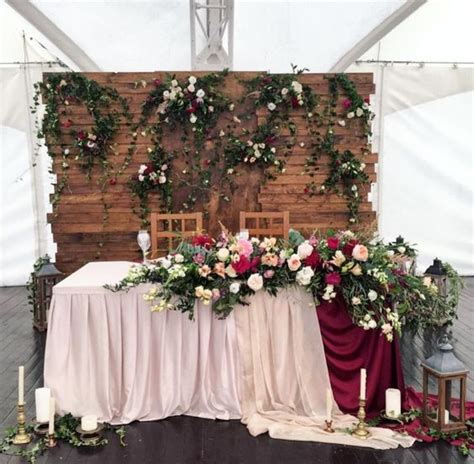 27 Cool Sweetheart Wedding Table Backdrops To Try Crazyforus