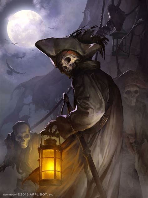 Spooky Halloween Character Art Pirate Art Fantasy Art