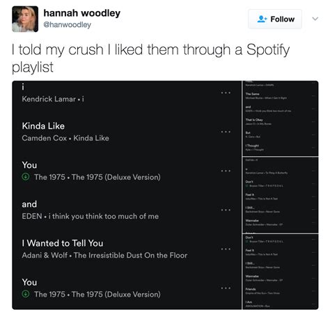 Hanwoodley Tweet Spotify Playlist Messages Know Your Meme