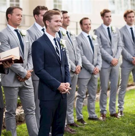 groom and groomsmen similar groomsmen grey blue groomsmen blue suit wedding