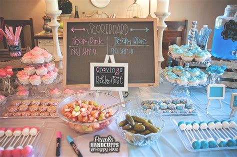 Give cupcakes or donuts a pink or blue filling! Gender Reveal Food Ideas | Gender Reveal Appetizers & Party Snacks - BumpReveal
