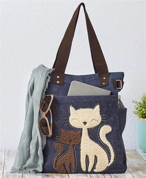 Pin By Jill Lakes On Purses With Cats Tote Bag Tote Bags