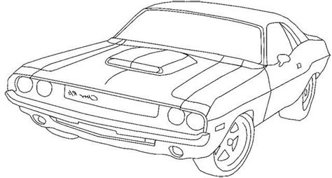 Dodge Challenger Hellcat Coloring Pages