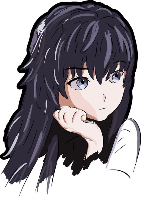 Kawaii Anime Girl Transparent Background