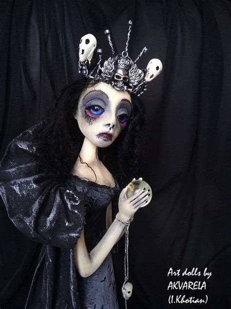Melissent Ooak Art Doll Dark Doll Ghothic Doll Spooky Creepy Witch