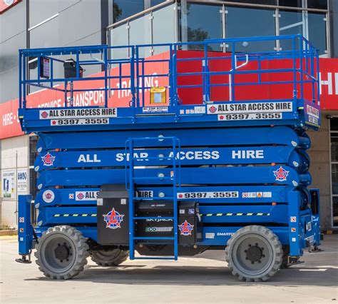 63 Rough Terrain Scissor Lift All Star Access Hire And Scaffold