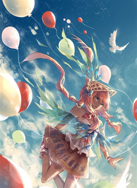 Sometimes considerably horrid or sometimes just… anime: anime Girls, Balloons Wallpapers HD / Desktop and Mobile ...